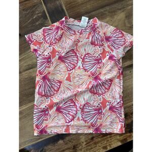 GYMBOREE Girls Mix N Match Pink Seashell Beach Shirt Top Size Medium